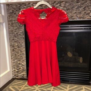 Rare Editions Vibrant Red Dress